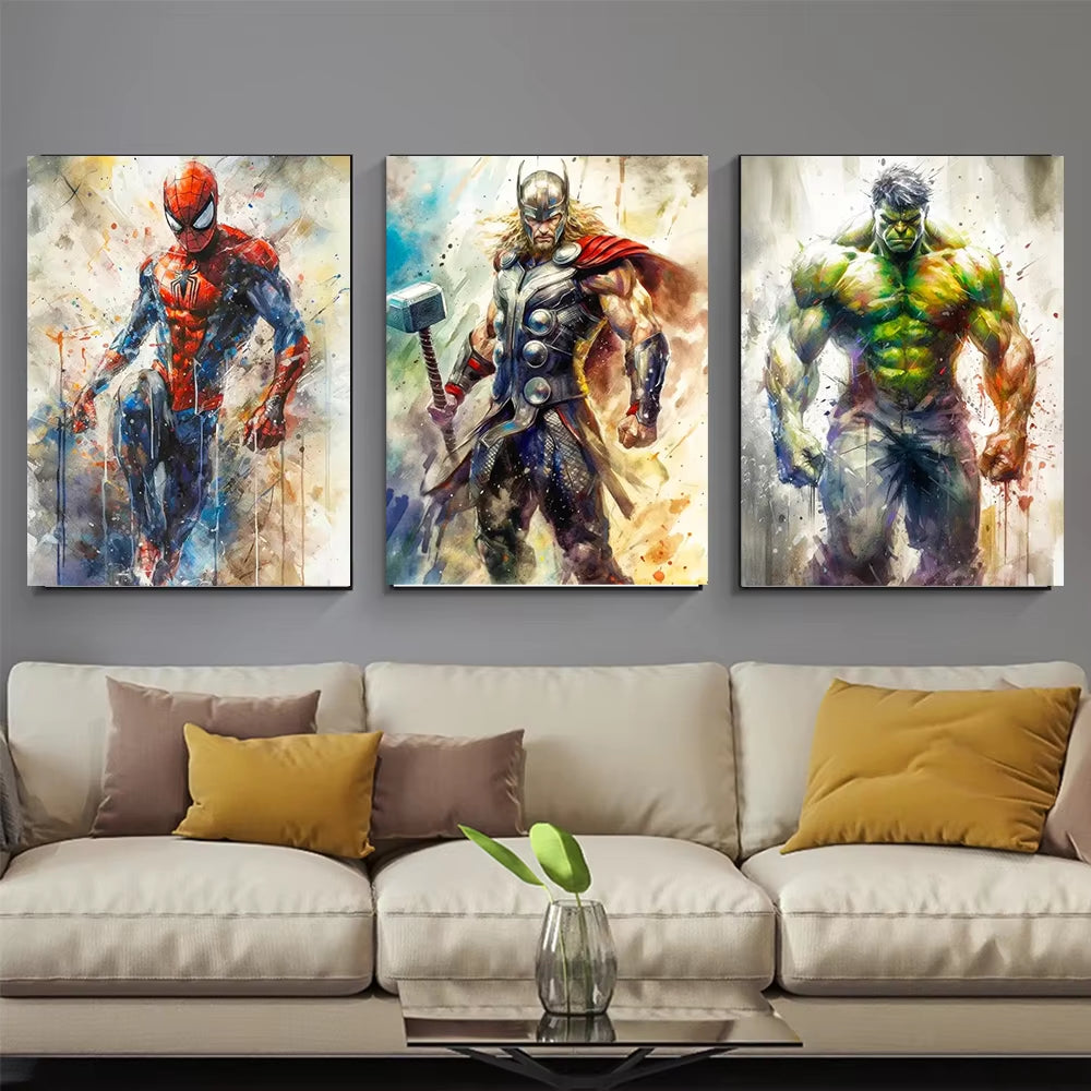 Marvel Diamond Painting Kits Avengers Mosaic Rhinestones Painting Superhero Spiderman 5D Full Diamond Embroidery Home Decor Gift